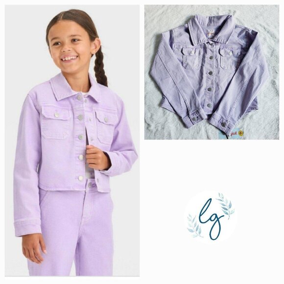 Cat & Jack Other - Cat & Jack Girls' Cropped Jean Jacket 4KIDE-M